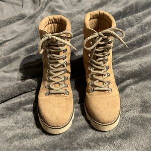 Vici Women’s Tan Lace Up Boots